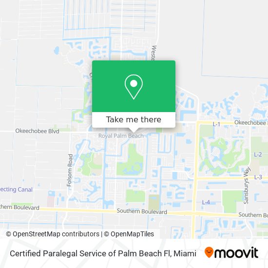 Certified Paralegal Service of Palm Beach Fl map