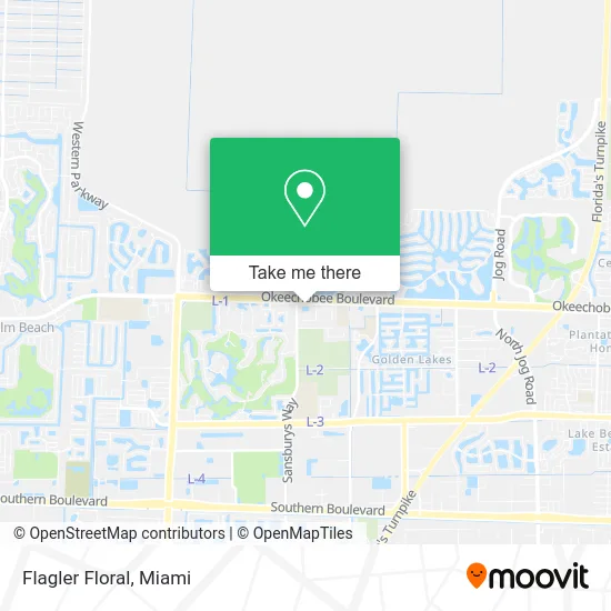 Flagler Floral map