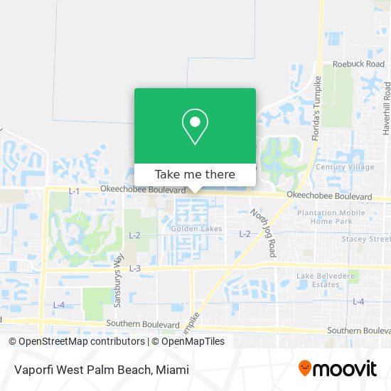 Mapa de Vaporfi West Palm Beach