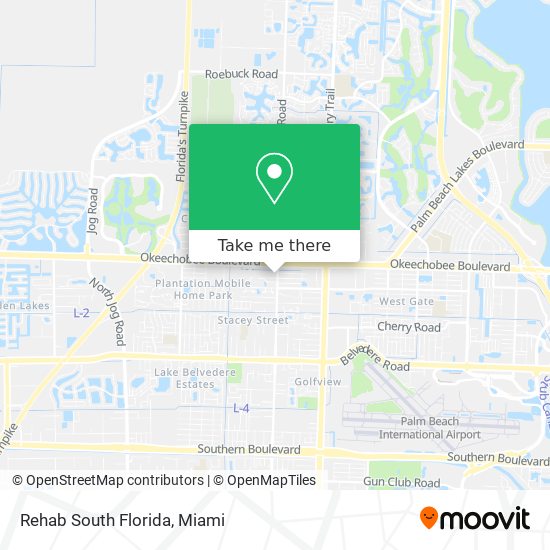 Mapa de Rehab South Florida