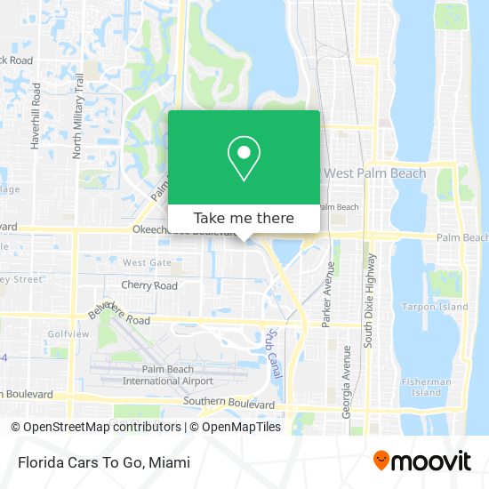 Florida Cars To Go map