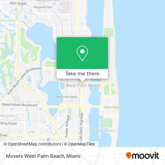Movers West Palm Beach map