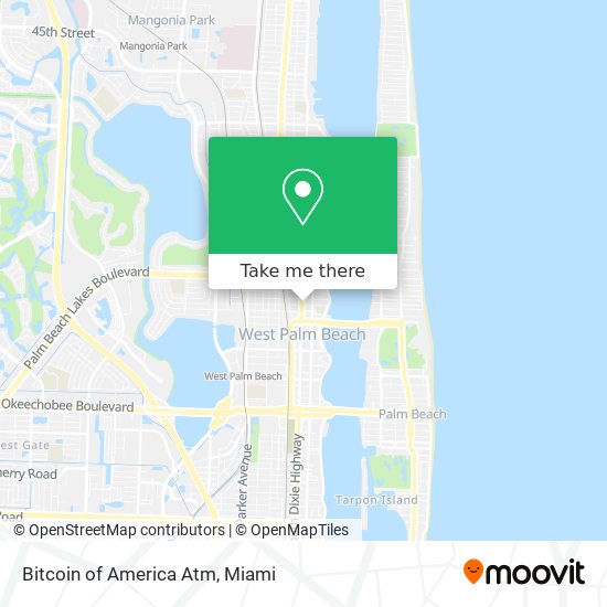 Bitcoin of America Atm map