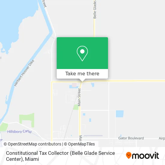 Constitutional Tax Collector (Belle Glade Service Center) map