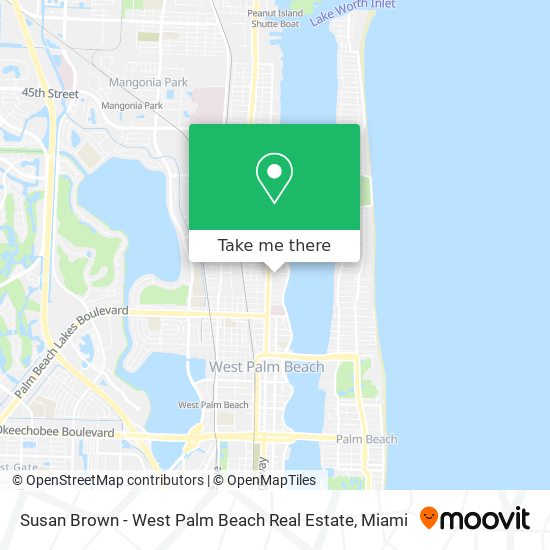 Susan Brown - West Palm Beach Real Estate map