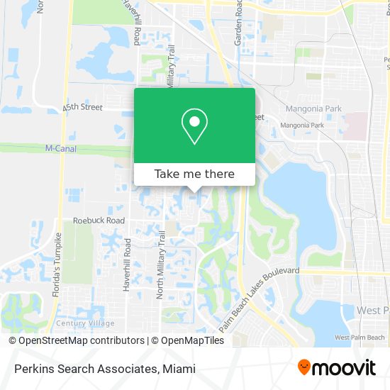 Perkins Search Associates map