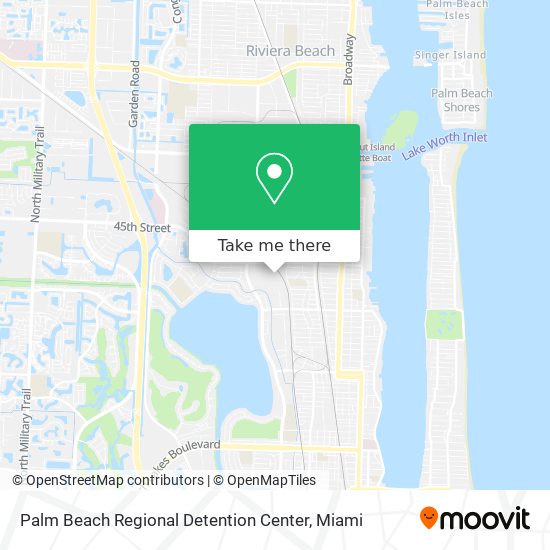 Palm Beach Regional Detention Center map