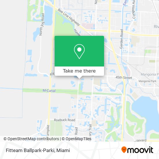 Fitteam Ballpark-Parki map