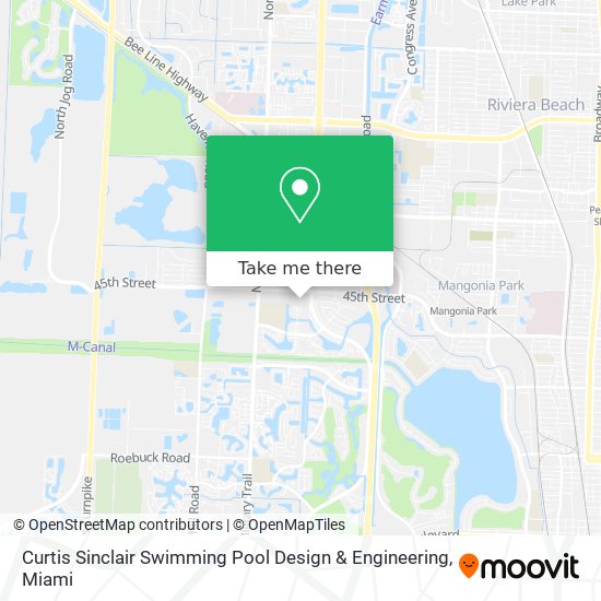 Mapa de Curtis Sinclair Swimming Pool Design & Engineering