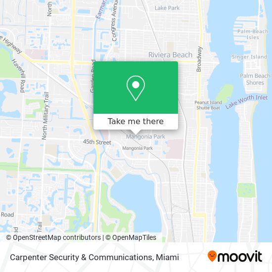 Carpenter Security & Communications map