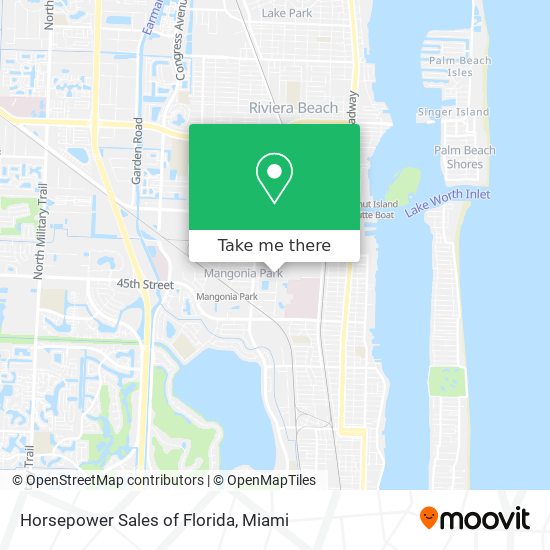 Mapa de Horsepower Sales of Florida