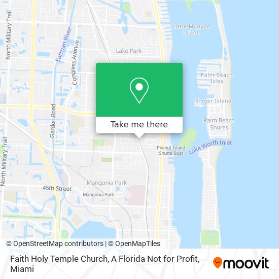 Mapa de Faith Holy Temple Church, A Florida Not for Profit