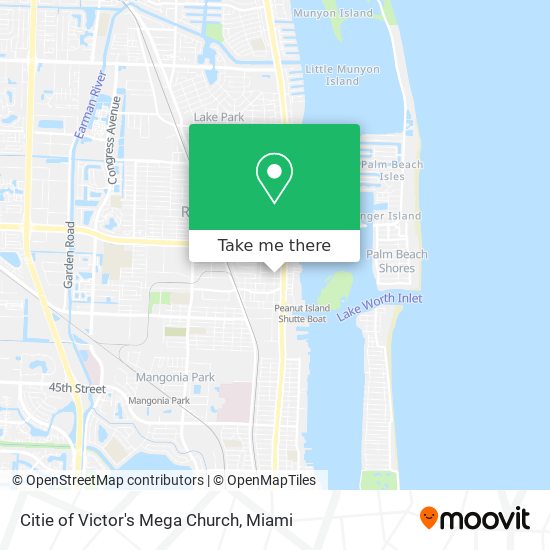 Mapa de Citie of Victor's Mega Church