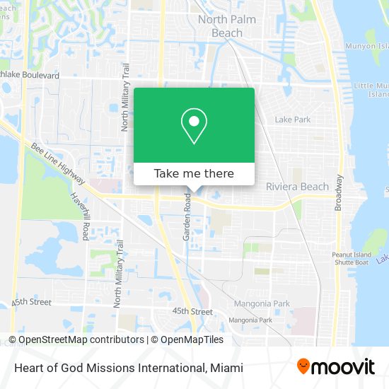 Mapa de Heart of God Missions International