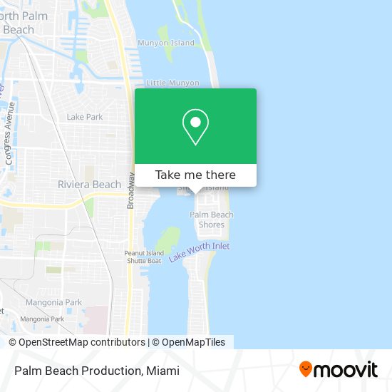Mapa de Palm Beach Production