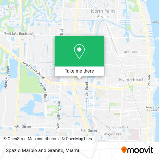 Spazio Marble and Granite map