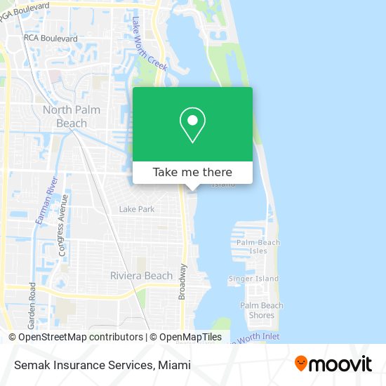 Mapa de Semak Insurance Services