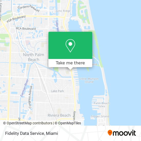 Fidelity Data Service map