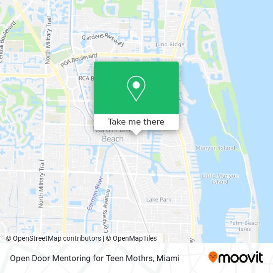Open Door Mentoring for Teen Mothrs map