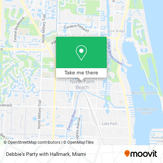 Mapa de Debbie's Party with Hallmark