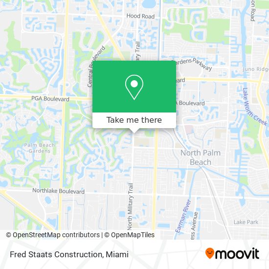 Mapa de Fred Staats Construction