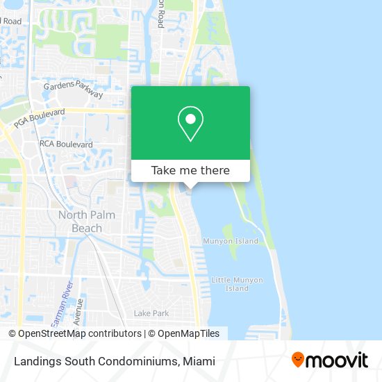 Landings South Condominiums map