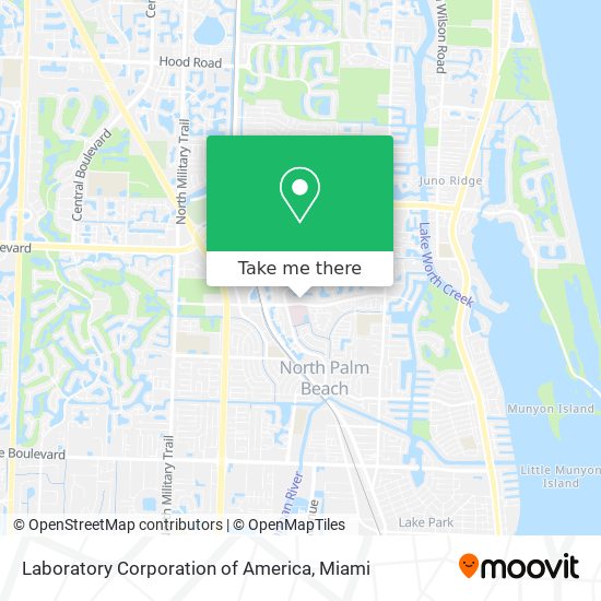 Laboratory Corporation of America map