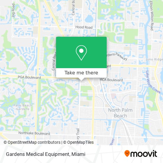 Gardens Medical Equipment map