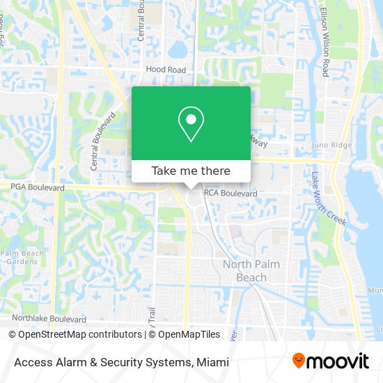 Access Alarm & Security Systems map