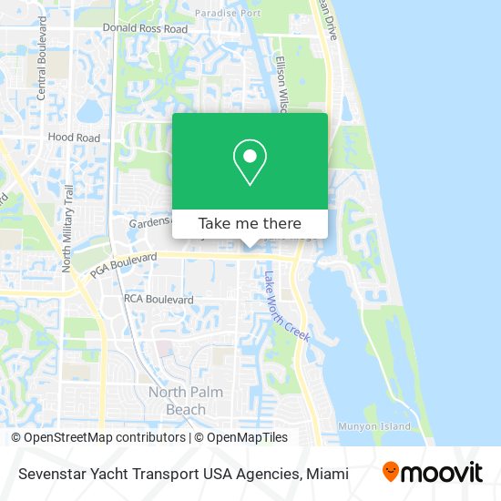 Sevenstar Yacht Transport USA Agencies map