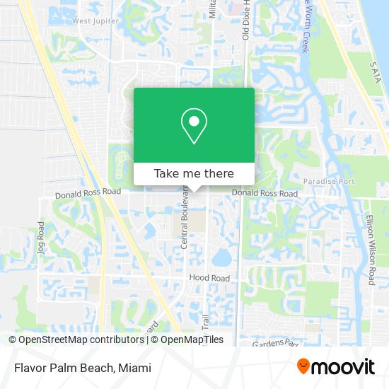 Flavor Palm Beach map