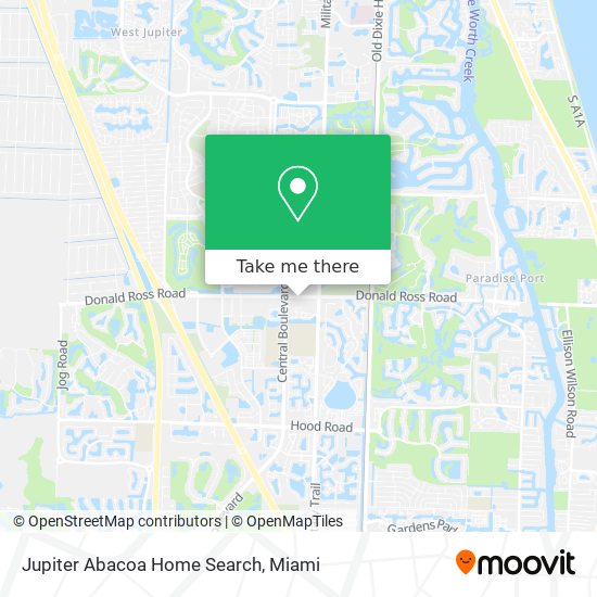 Jupiter Abacoa Home Search map