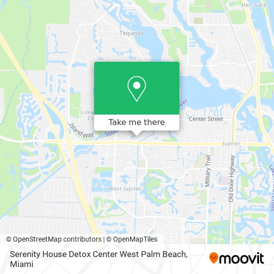 Serenity House Detox Center West Palm Beach map