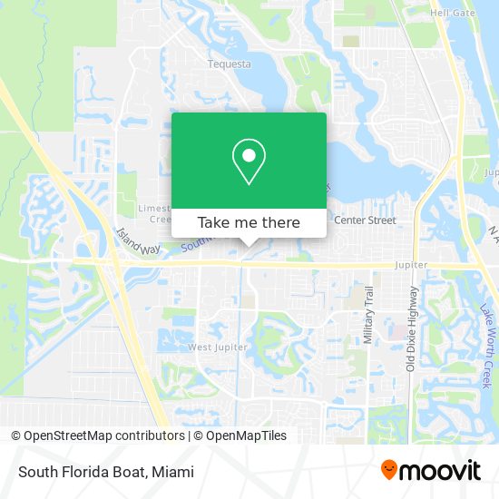 South Florida Boat map