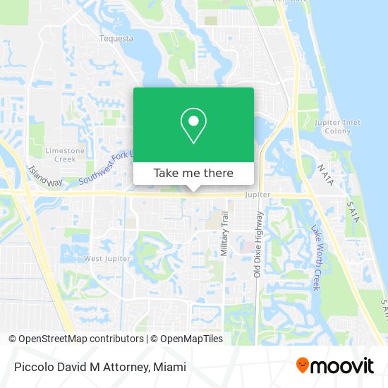 Piccolo David M Attorney map