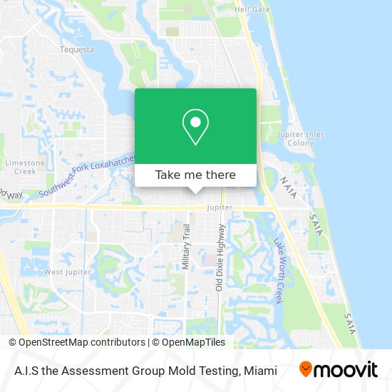 Mapa de A.I.S the Assessment Group Mold Testing