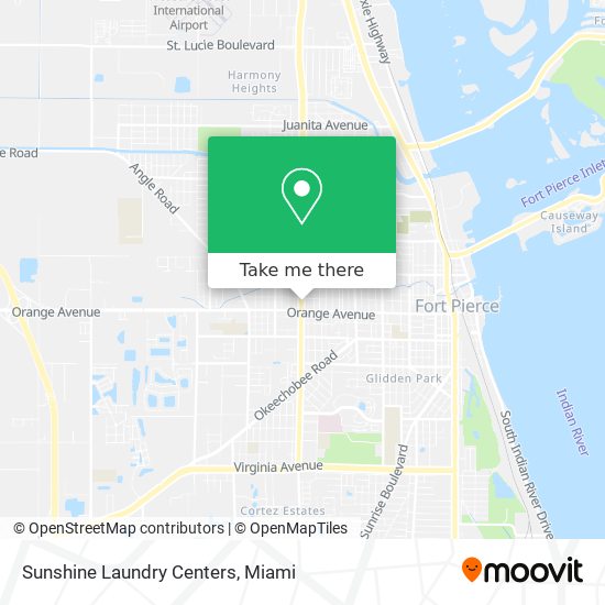 Sunshine Laundry Centers map