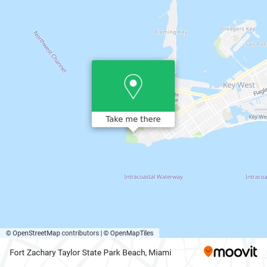 Fort Zachary Taylor State Park Beach map