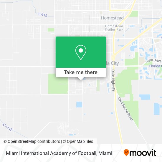 Miami International Academy of Football map