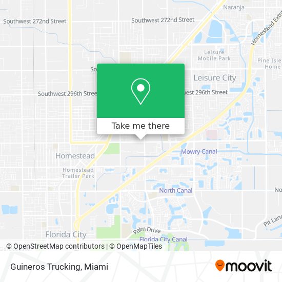 Guineros Trucking map