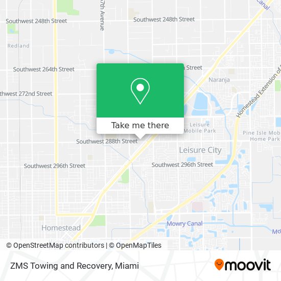 Mapa de ZMS Towing and Recovery