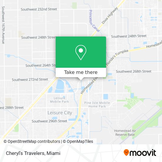 Mapa de Cheryl's Travelers