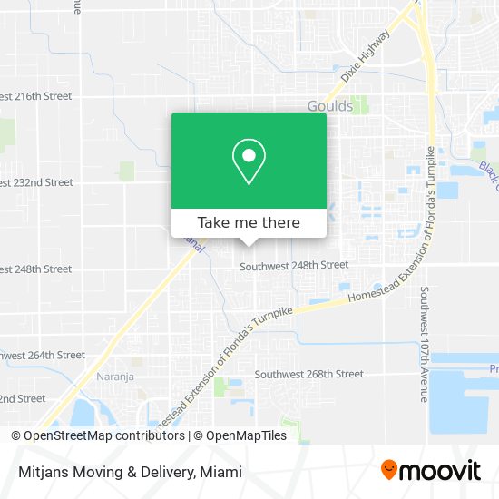 Mitjans Moving & Delivery map