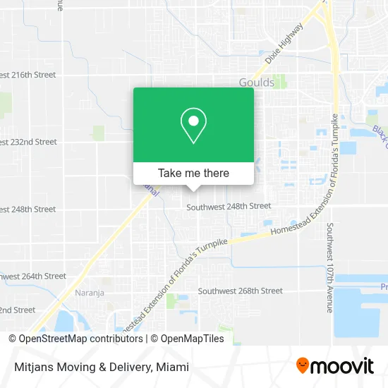 Mitjans Moving & Delivery map