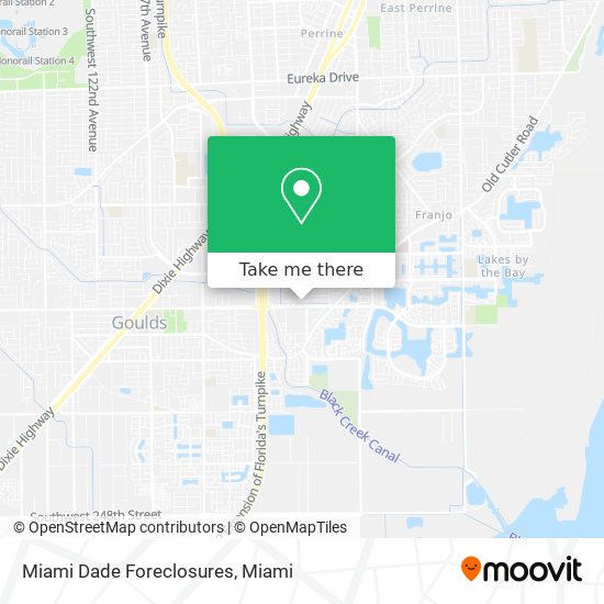 Mapa de Miami Dade Foreclosures