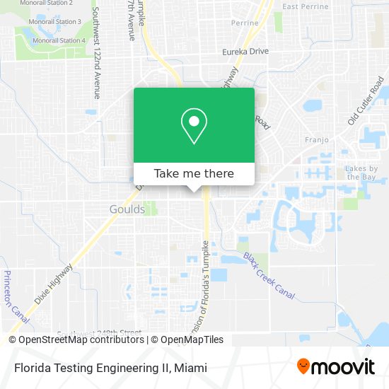 Florida Testing Engineering II map