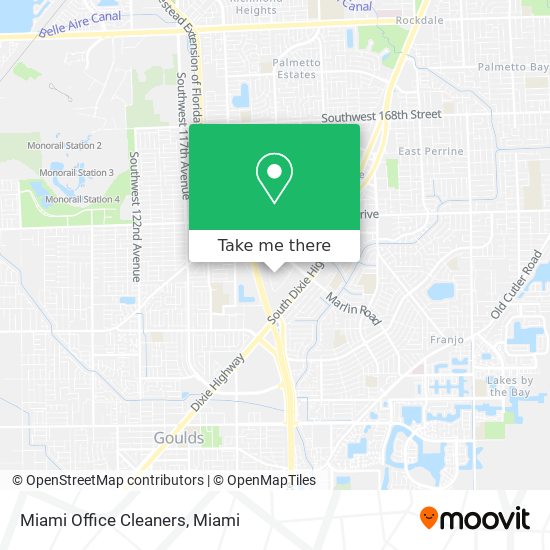 Miami Office Cleaners map