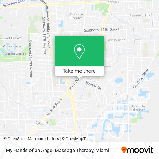 My Hands of an Angel Massage Therapy map