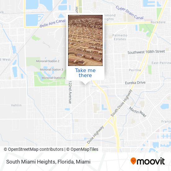 Mapa de South Miami Heights, Florida