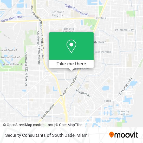 Security Consultants of South Dade map